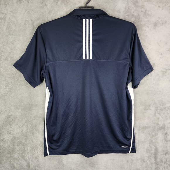 Men's Navy Blue Adidas Climalite Polo Shirt Short Sleeve Size 2XL - Picture 9 of 12